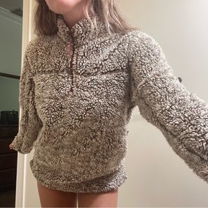 thrifted quarter zip sweatshirt